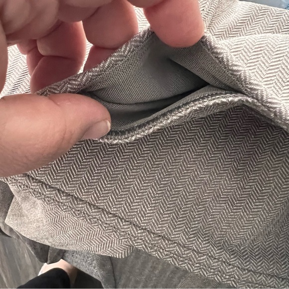 Athleta Delancey Herringbone Tight Tan High-Waisted Leggings size large - Picture 10 of 13